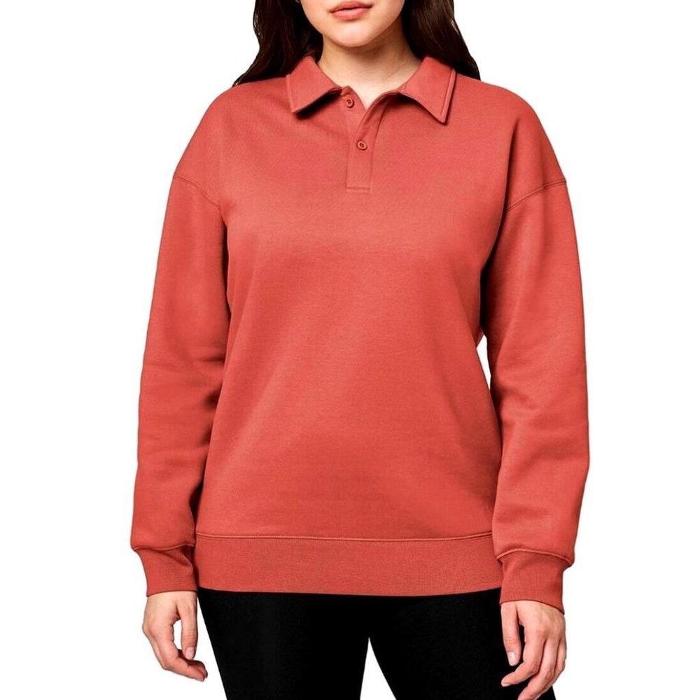 NWoT Mondetta Women Collared Fleece Pullover Long Sleeve Shirt Size XL $60 EE257